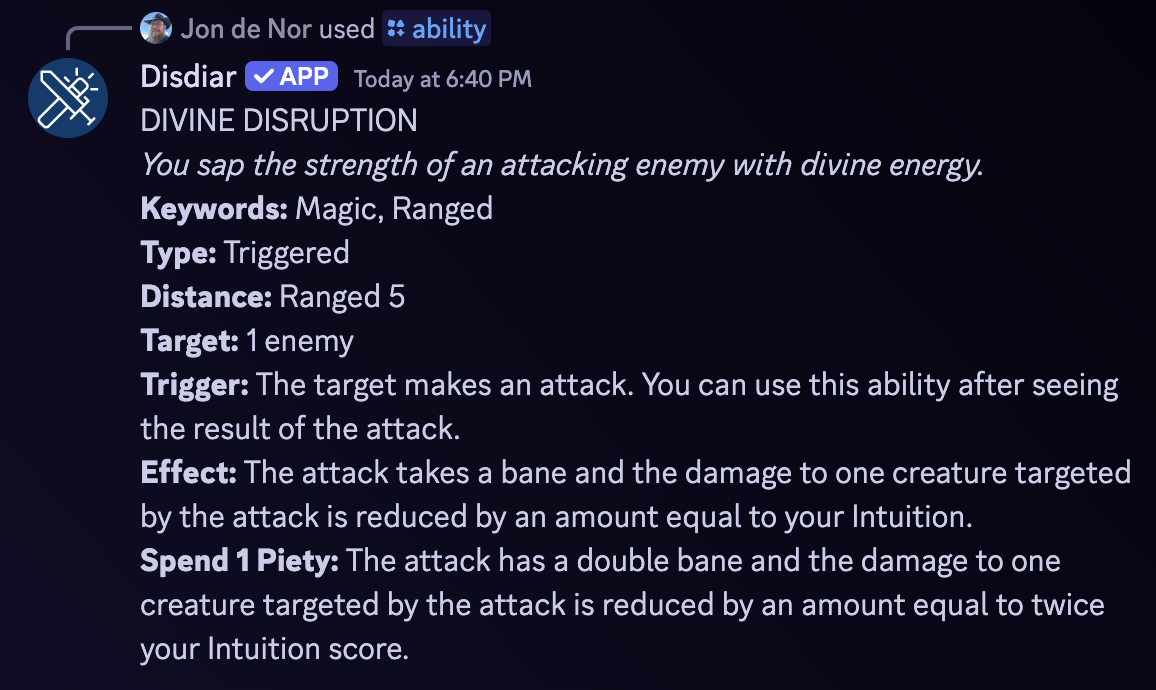 Ability Result